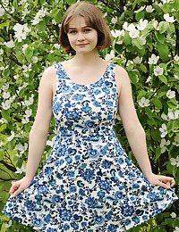 Aurelia Lu undressed anent blue Bodily veranda - MetArt.com